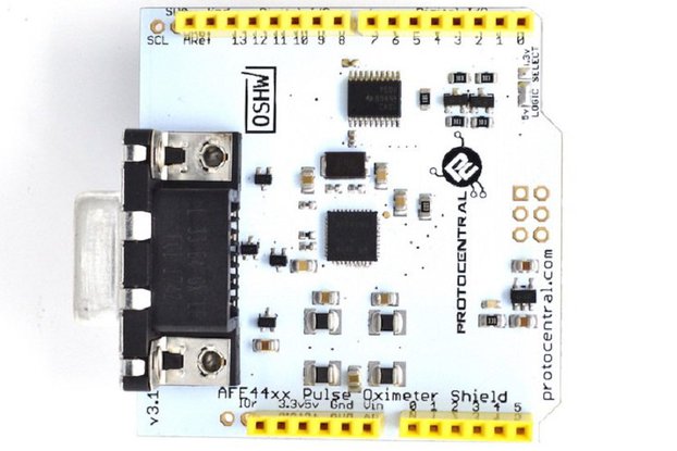 AFE4490 Pulse oximeter shield for Arduino - v2
