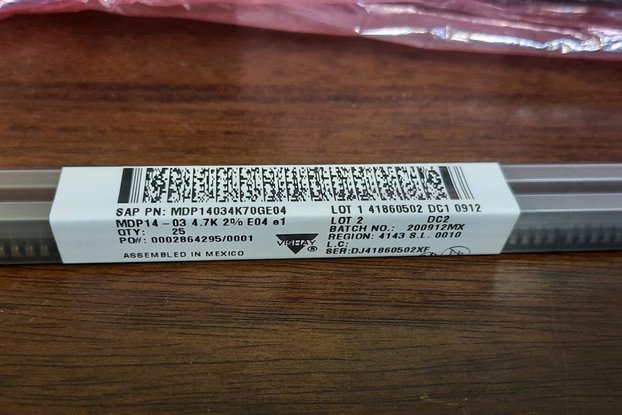 1000x Vishay MDP14 4.7KΩ 2% Resistor Networks New