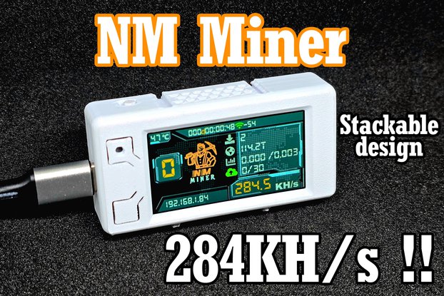 284KH/S Stackable NMMiner Crypto Solo / Pool Miner