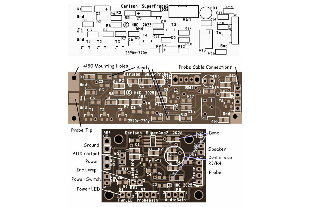 Carlson SuperProbe2 MK0 Bare PCB Kit (SP101K0) 1