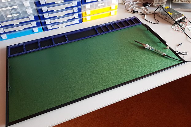 Aluminum soldering tabletop, size 105x60cm