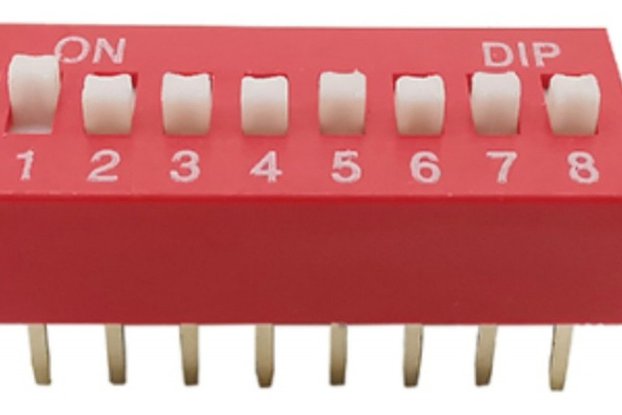 4er Pack DIP-Schalter 8fach DIP-Switch