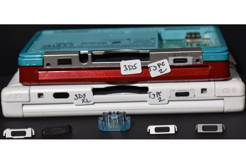 3DS / 3DS XL USB-C Replacement port JIG+bezels 1