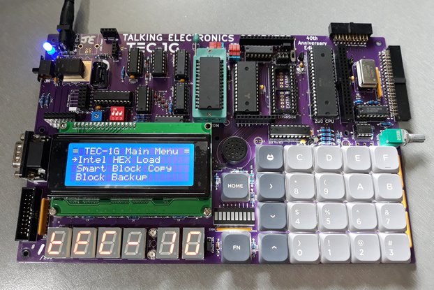 TEC-1G Z80 Single Board Computer Kit