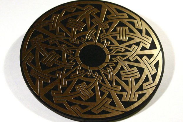 Celtic/Pictish circuit board drinks coasters
