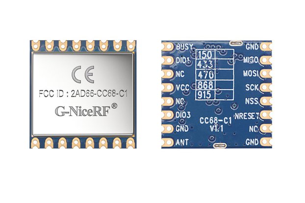 CC68-C1 FCC,CE,Certificated 868/915MHz Lora Module