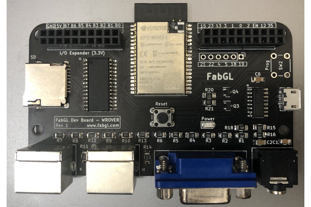 FabGL ESP32 Board 16MB Flash 4 MB PSRAM - 3.3V I/O 1