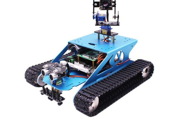 Tank Robot Kit with AI Vision for Raspberry Pi