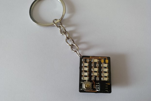 Attiny LED Letter Keychain