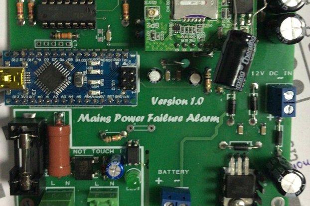GSM 3G 4G  120v-240v A.C. Mains Fail Alarm