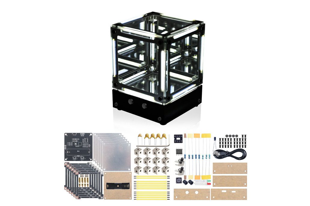 DIY Ceramic Filament LED Cube Soldering Project 1