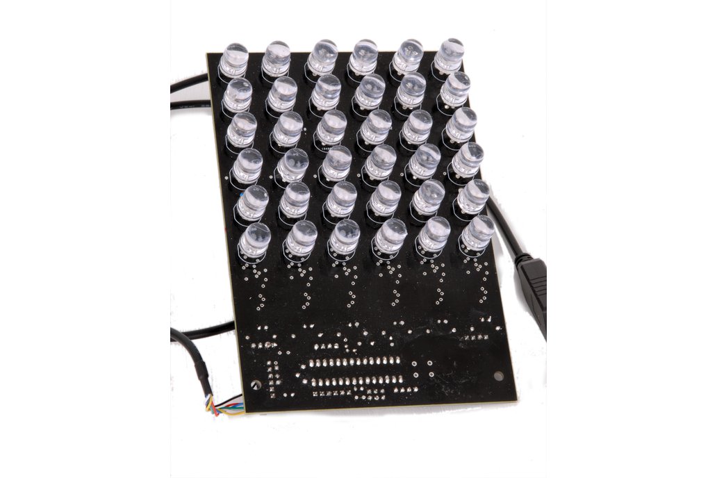 Led Matrix module - 6 x 6 RGB LED - 6 x WS2803 - with onboard Barebones Arduino Uno - PCB only 1