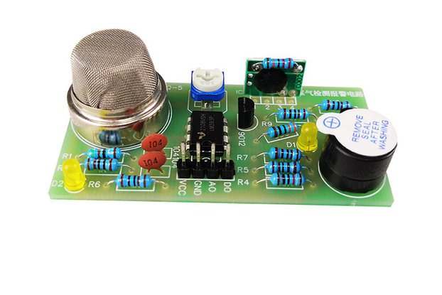 MQ-5 Gas Detection Alarm Circuit Sound and Light