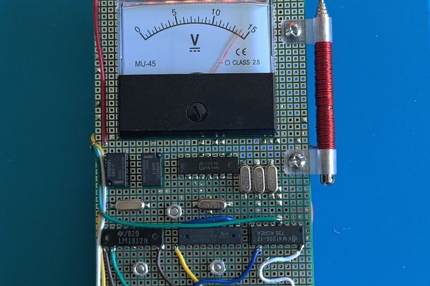10 LED EMF Meter Replica - Assembled