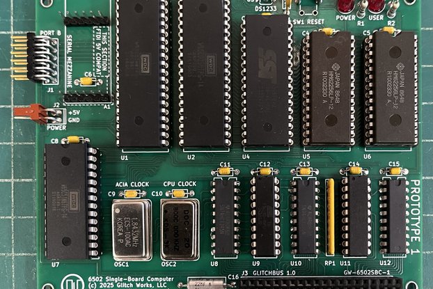 Glitch Works 6502 Single-Board Computer