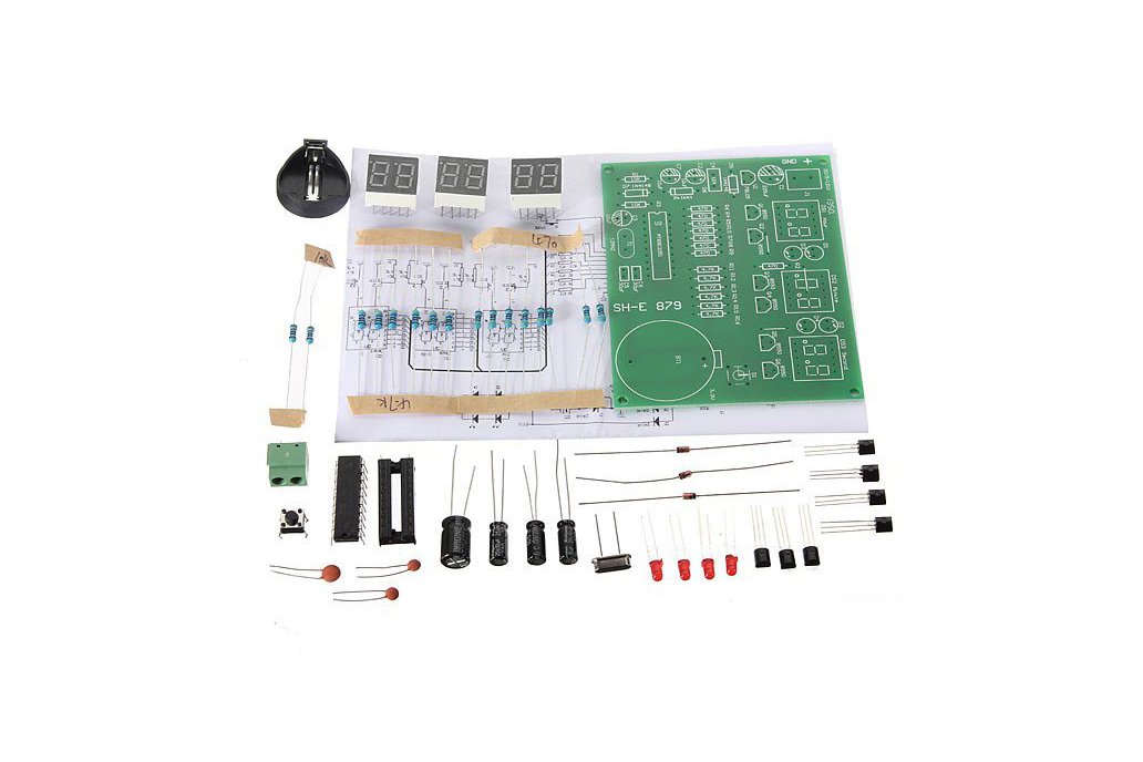 Digital LED Electronic Clock DIY Kit 1