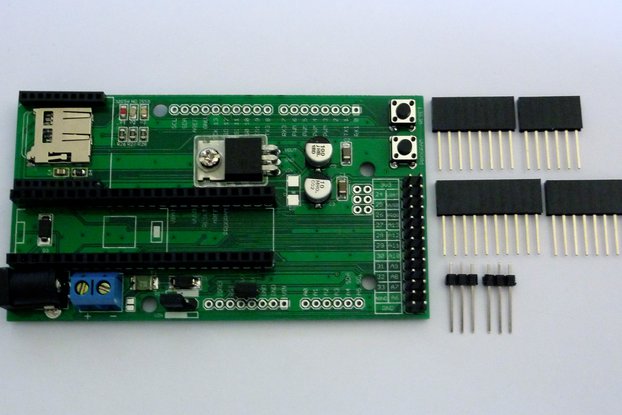 Teensy 3.0 To Arduino R3 Shield Adapter (Large)