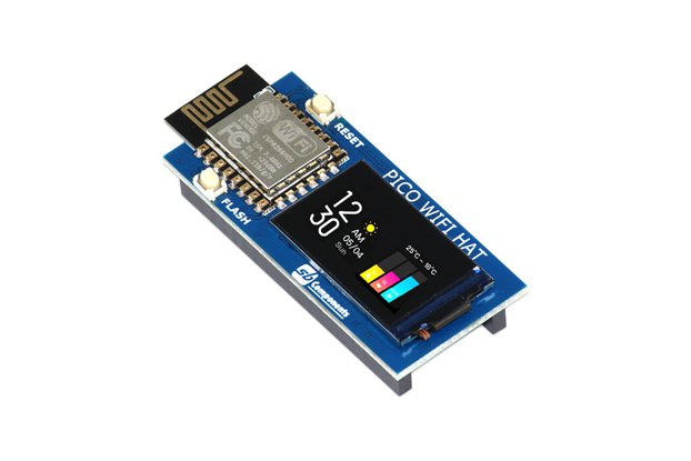 ESP8266 IoT Enabled WiFi HAT for Raspberry Pi Pico
