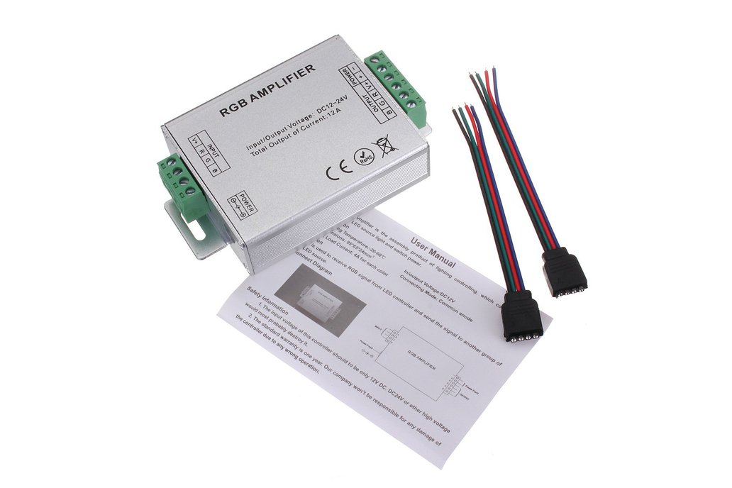 RGB SMD 5050 LED Strips Light Signal Amplifier 12V 1