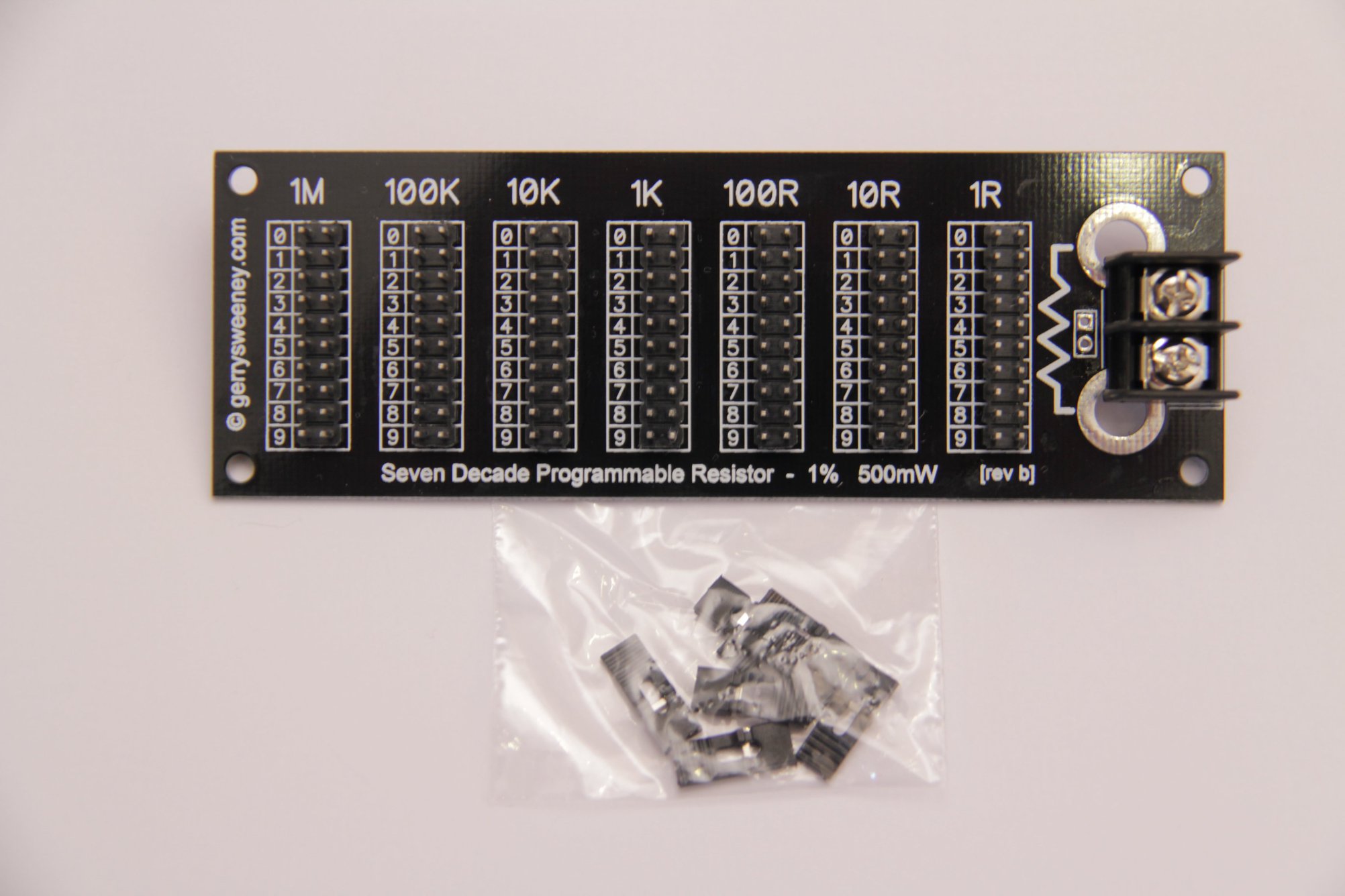 Seven Decade Prog Resistor 1R 9999999R 1 500mW from