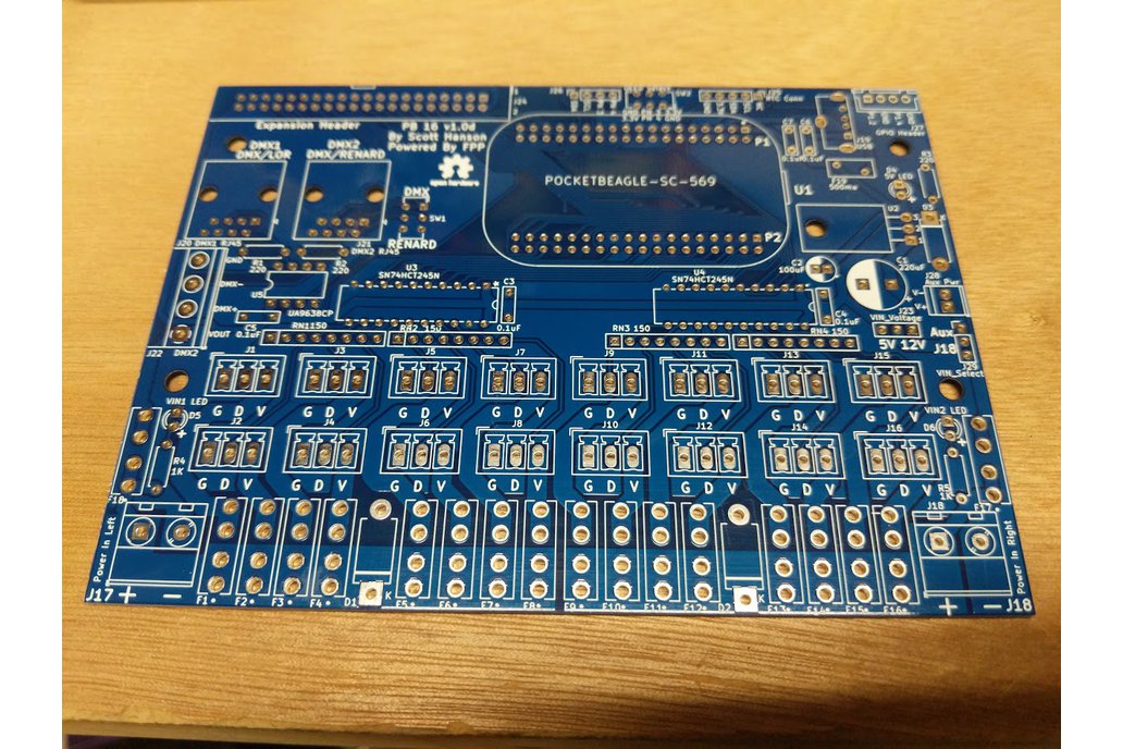 PB16 Pixel Controller unpopulated PCB 1