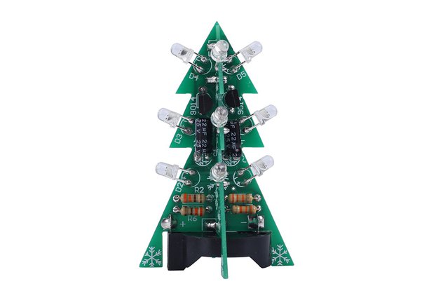 3D Mini PCB LED Christmas Tree DIY Kit