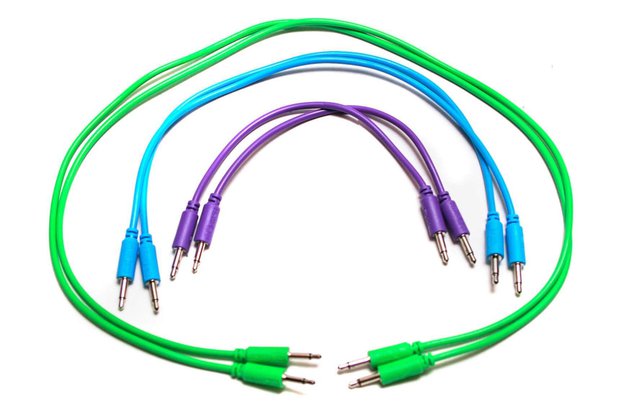 Eurorack Patch Cables - 6 Pack - 3.5mm 1/8 Inch