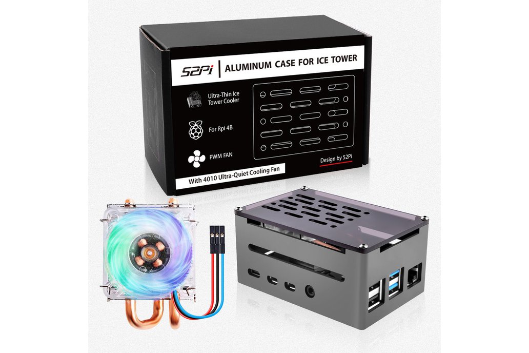 52Pi Raspberry Pi 4 Aluminum Case 1