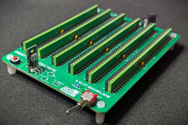 6 Slot Green RCBus Backplane