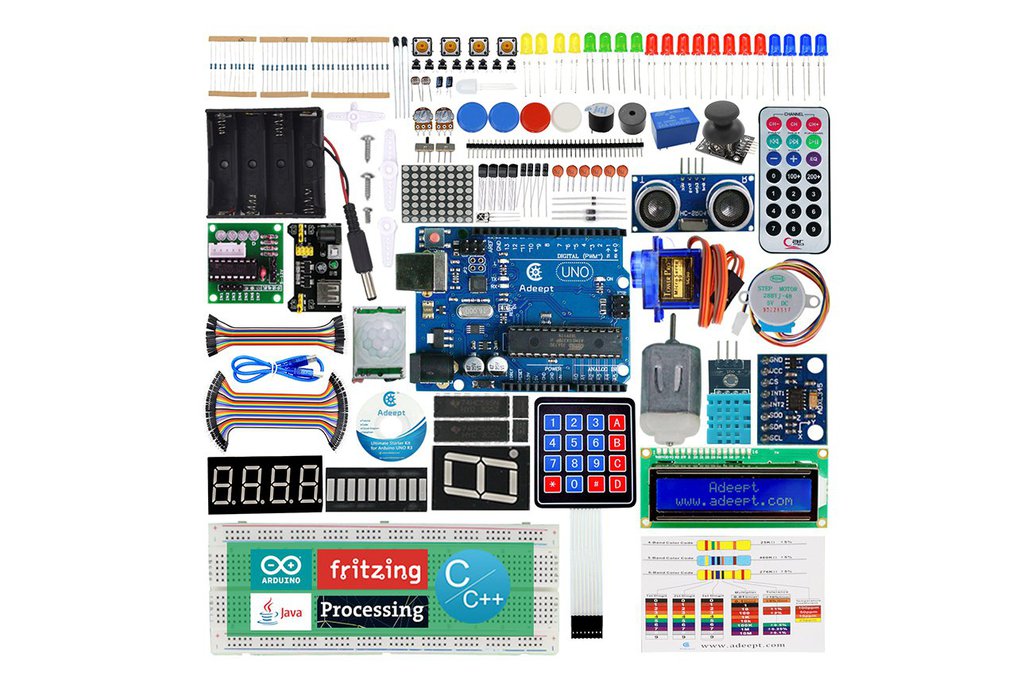 Adeept Ultimate Starter Kit for Arduino UNO,C Code 1