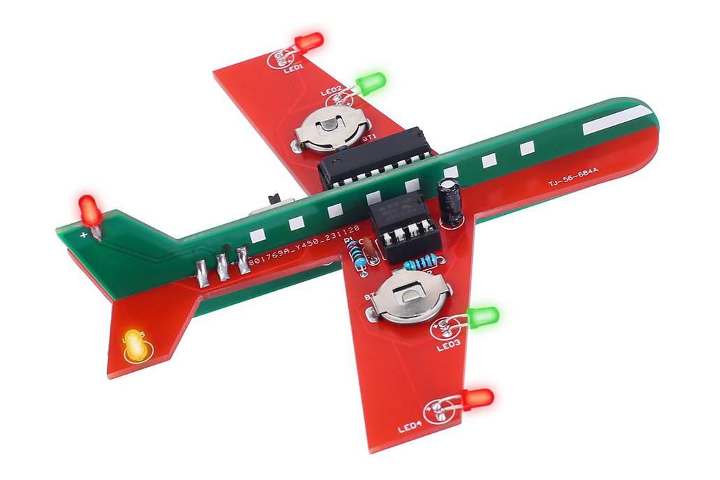 Airplane Flashing LED Light Kit Soldering Project 1