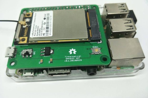 DIY KIT PCB RAK833 Raspberry Hat  LoRaWAN Gateway