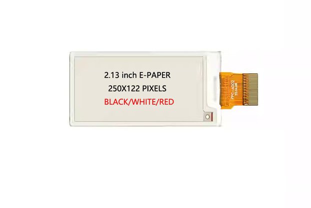 EPD Display 2.13" E-Ink Display HAT 250x122 SPI