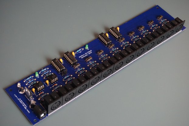 MIDI Thru 2input -> 10out splitter PCB or a Kit