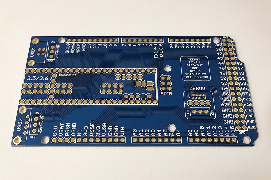 For Teensy 3.5/3.6/4.1 Module Breakout Board 48 Pin 3.81mm