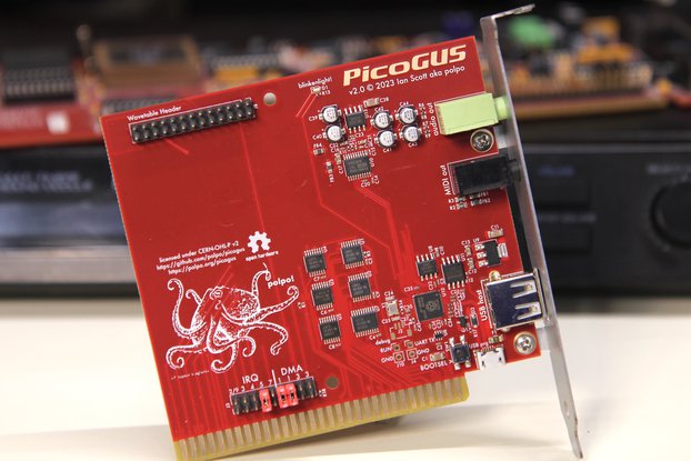 PicoGUS sound card emulator for ISA retro PCs