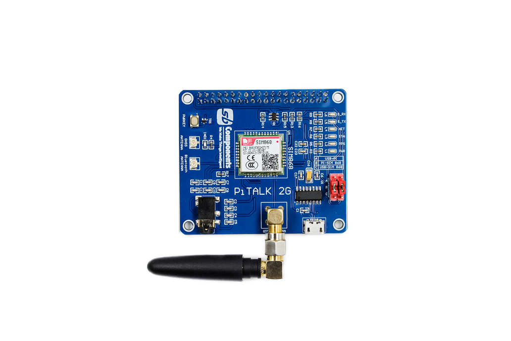 PiTalk 2G, IoT Enabled GSM/GPRS/GNSS/Bluetooth HAT 1
