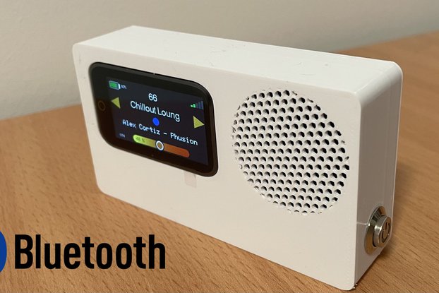 Compact Internet Radio with Touch Screen and WebUi