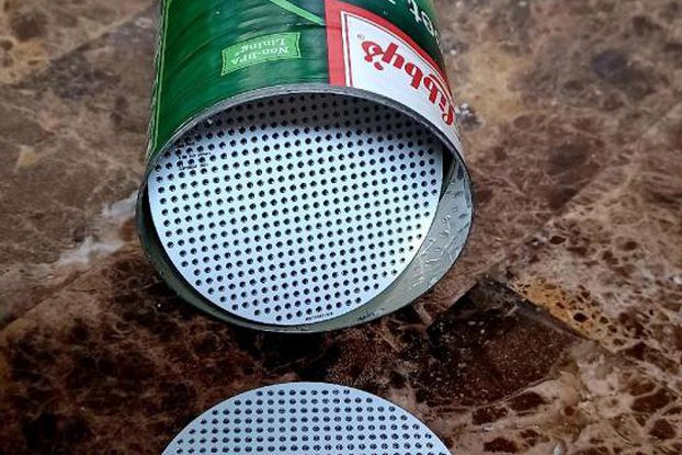 Vegetable Can Round Prototyping PCB w/ 593 Holes