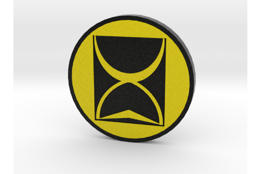 Time Tunnel 3D Printed Authentication Badge 1