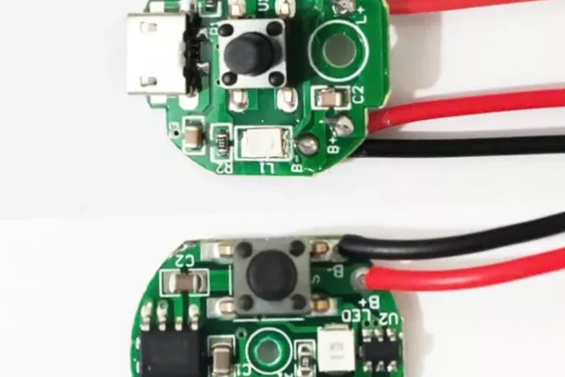Control board replacement for rechargeable LED