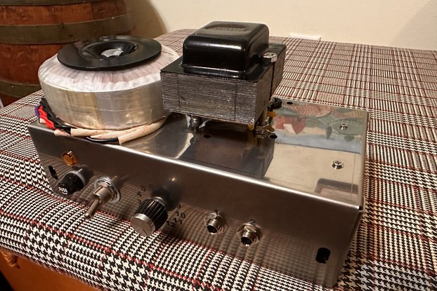 Tube guitar amp homemade 5F1 champ clone chrome