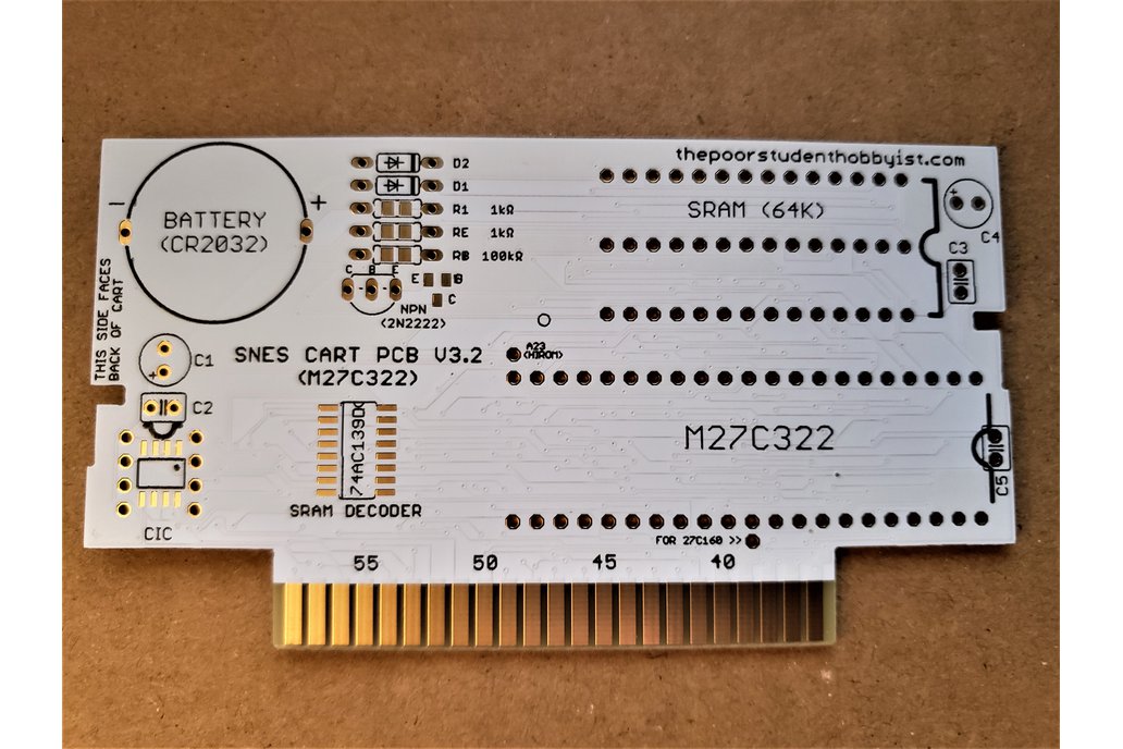 Super Nintendo Cartridge Circuit Board (27C322) 1