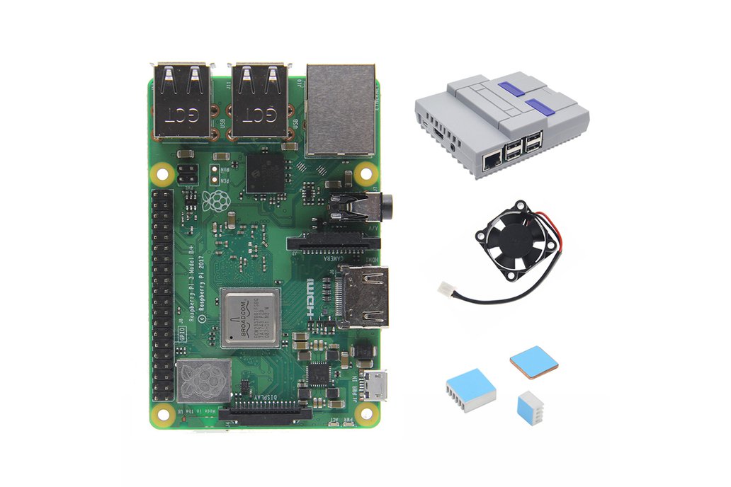 Kit 4 in 1 Raspberry Pi 3 Model B+(plus) Board 1