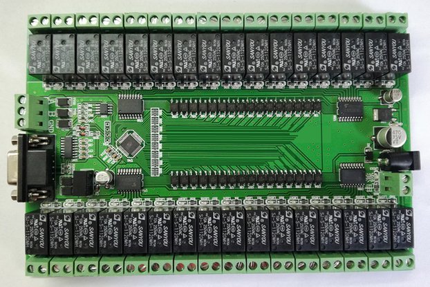 RS232/RS485 32 way control relay module IO board