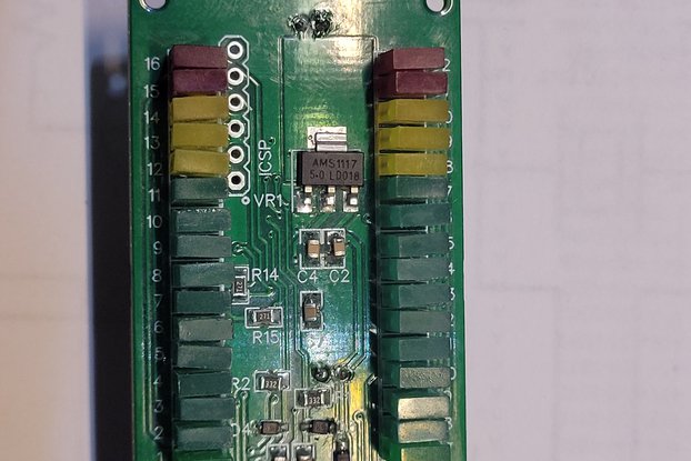 LED VU meter  stereo 16 dot bar