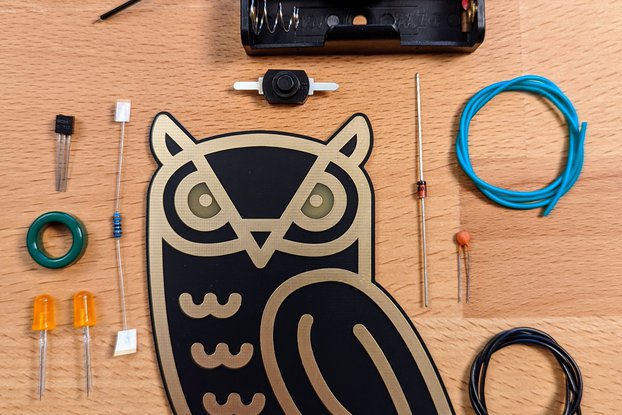 The OwlThief - A Golden Owl soldering Kit
