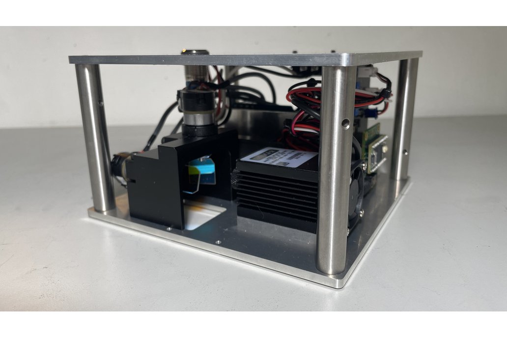 Programmable 405nm laser galvo system 1