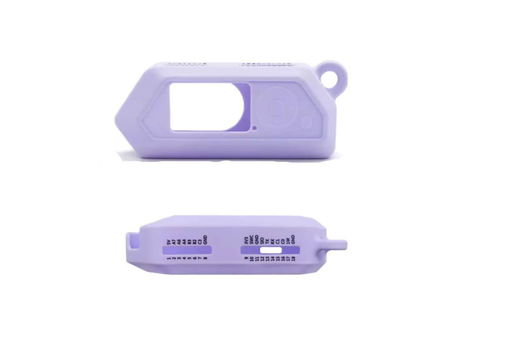 Flipper Zero Silicone Case Violet with Carabiner 1