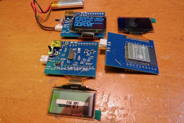 ESP32 dev board with OLED and LiPo charger circuit